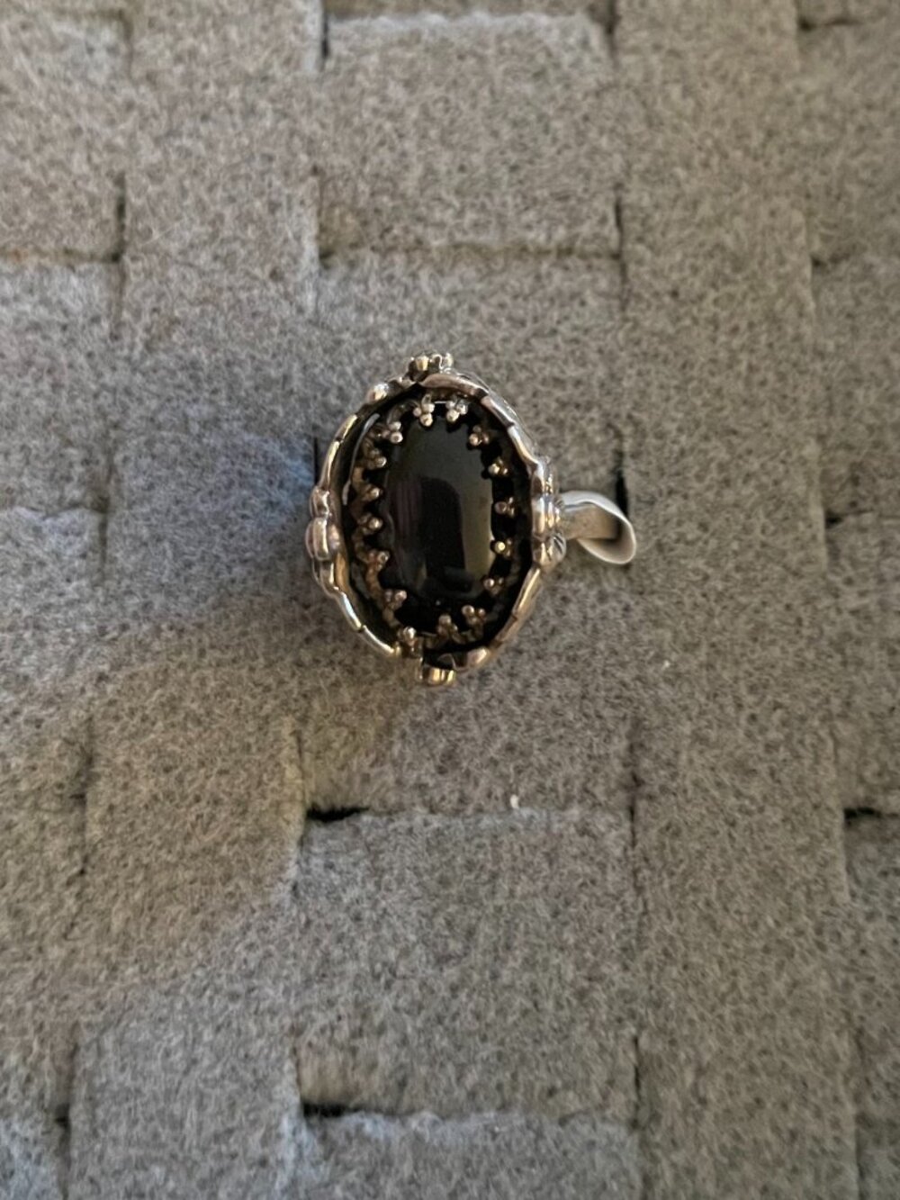 NWT Vintage Sterling Silver Ring Sz 6 Handmade Onyx ? Bob Stringer Boho Y2K $225